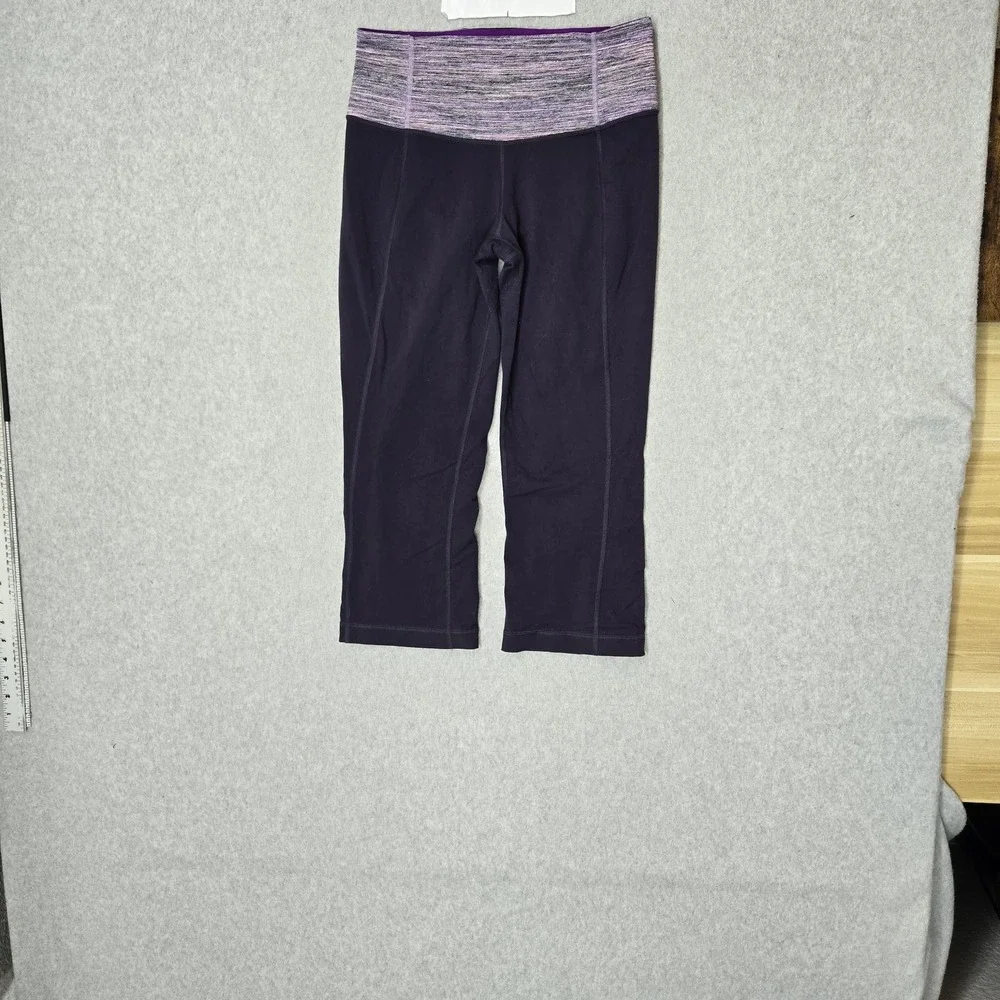 Lululemon Women Activewear Pants 6 Purple Gather & Crow Cropped 19